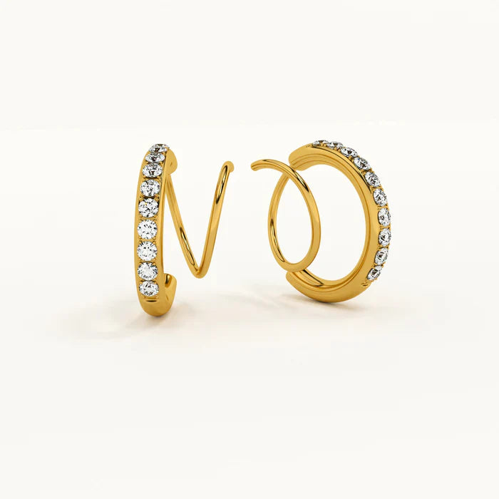 Spiral Hoop Earrings 62carat