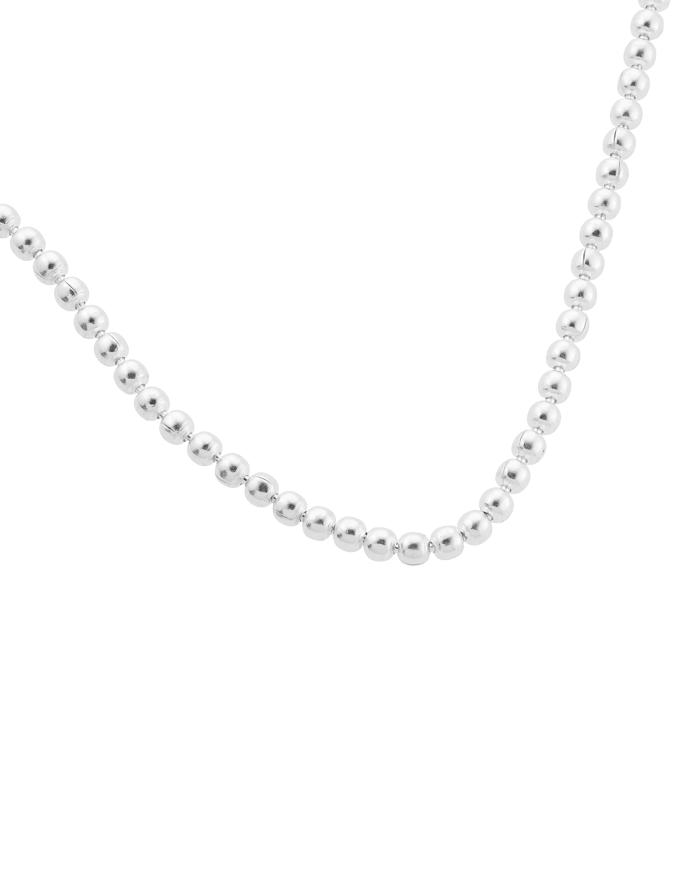 Sterling Silver Beaded Charm Anklet