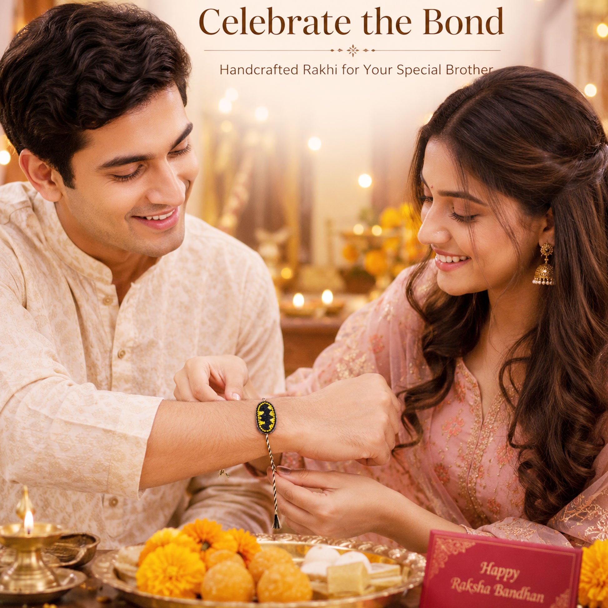 Stylish superhero rakhi for brother Raksha Bandhan celebration