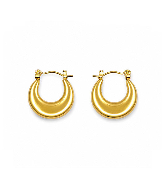 Gold Chunky Hoop Earrings