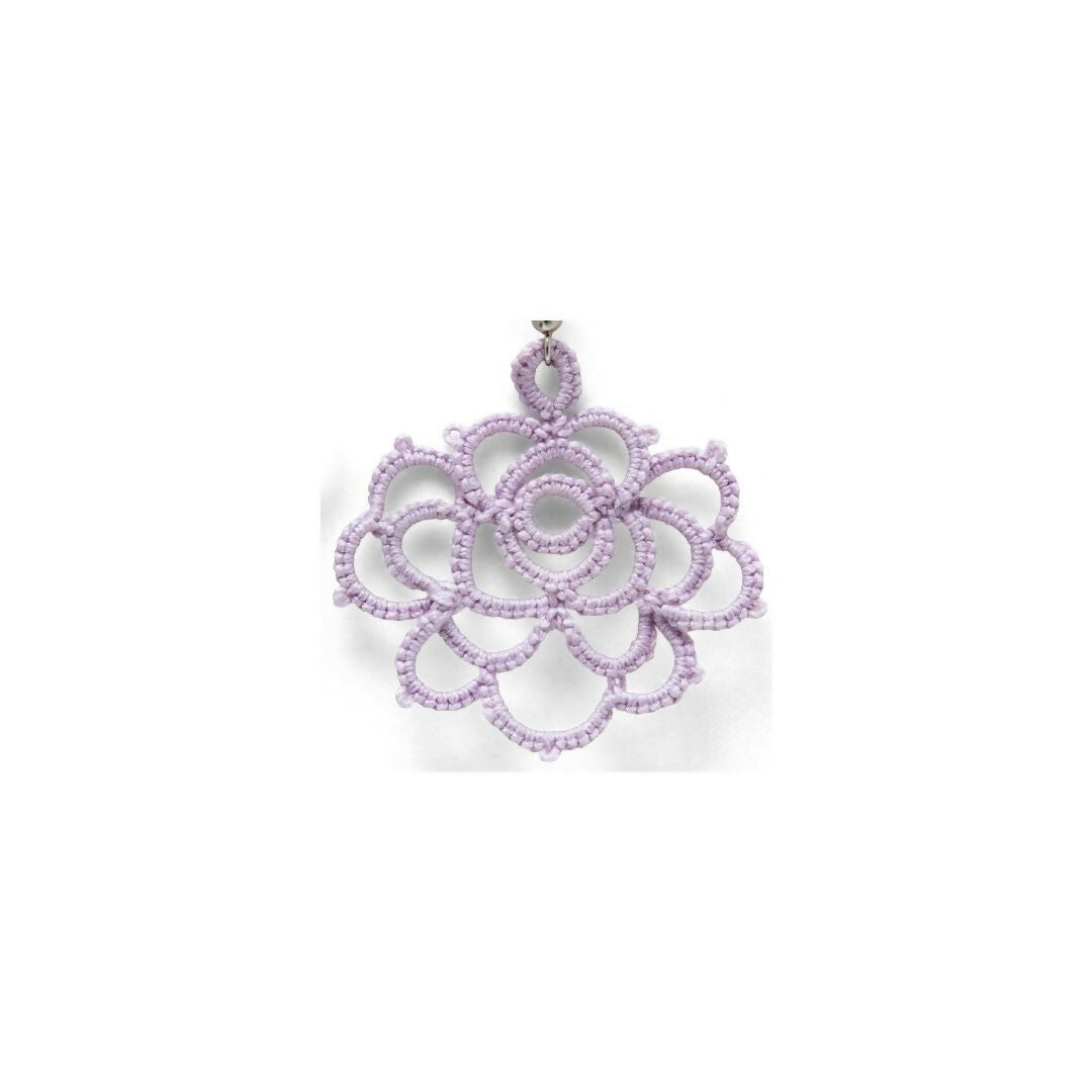 Lavender Rose Earrings