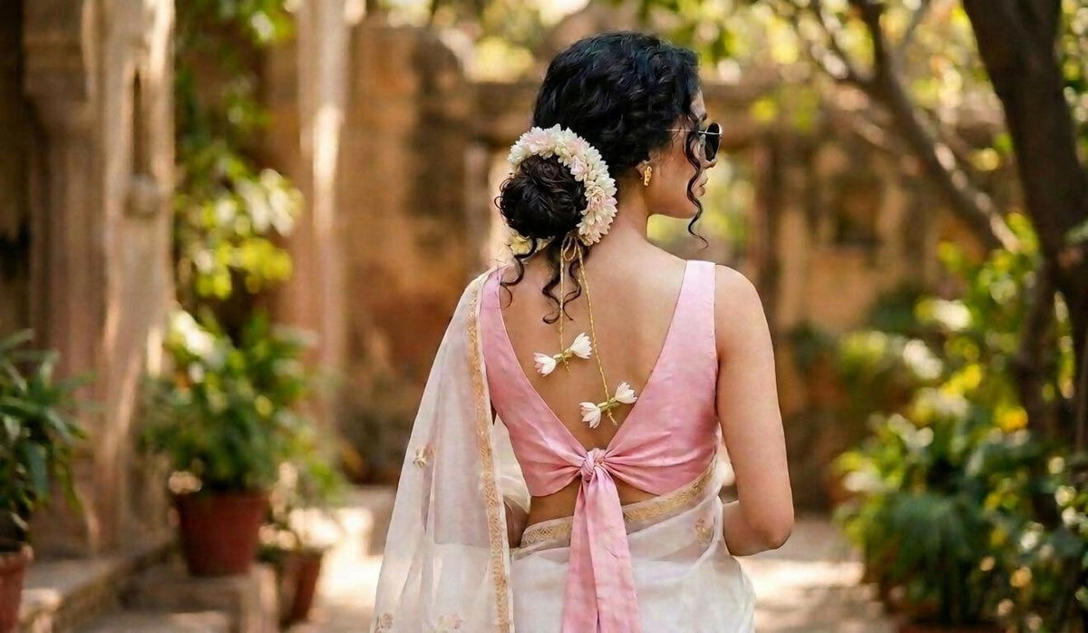 Ethereal blush Gajra