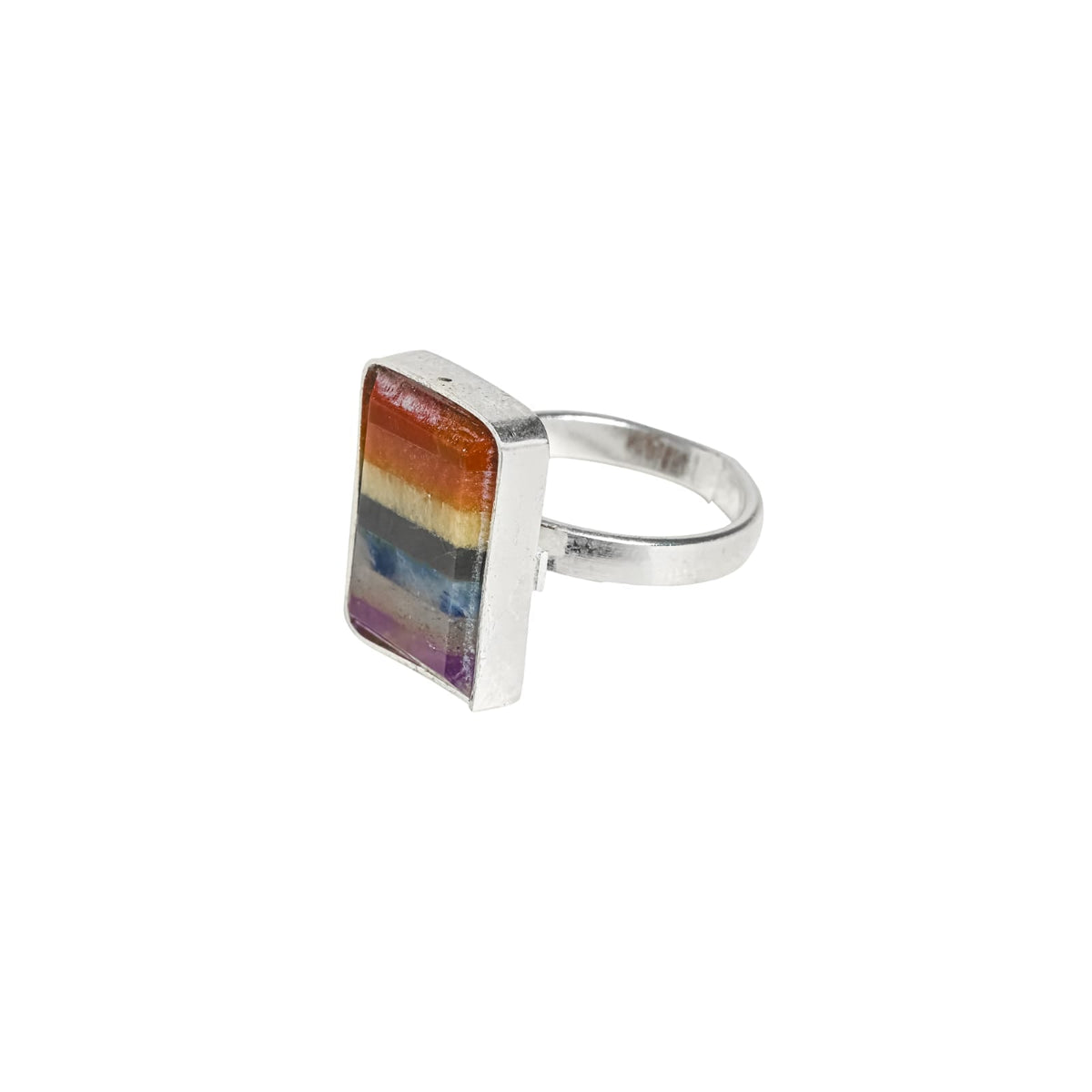 Seven Chakra Adjustable Ring for Energy Balance & Healing Power