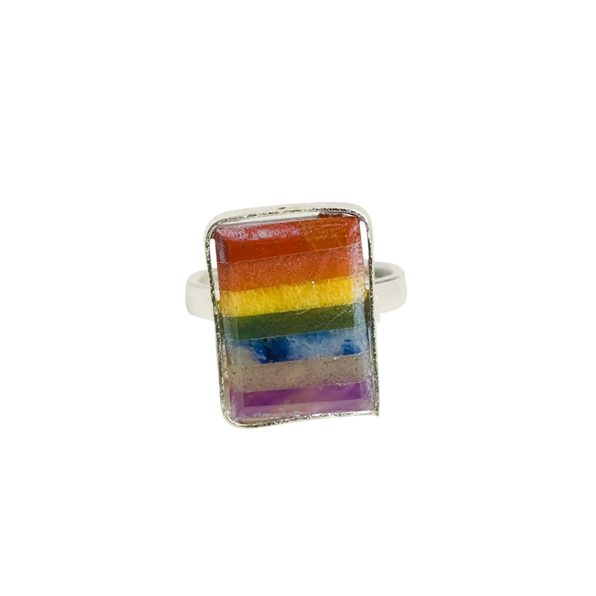 Seven Chakra Adjustable Ring for Energy Balance & Healing Power