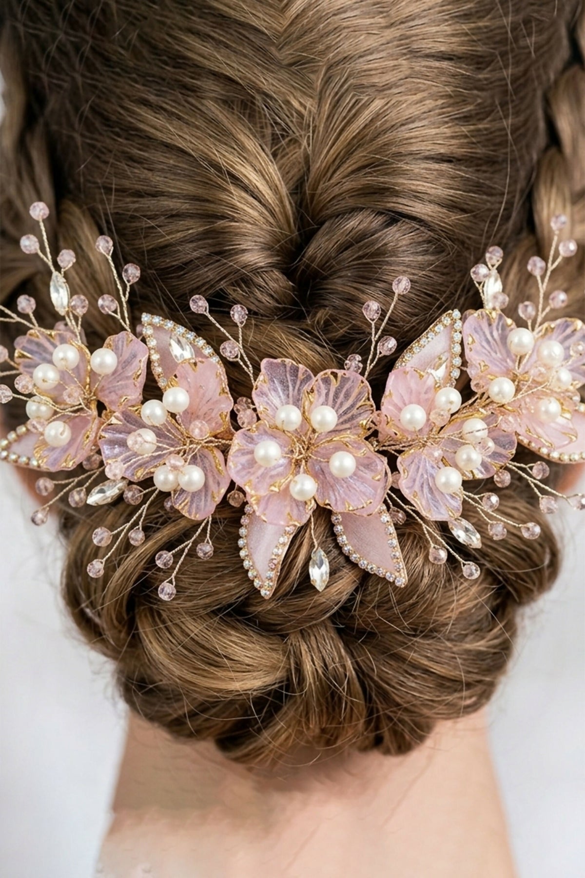 Blush Arcadia Floral Hair Clip BSJ122