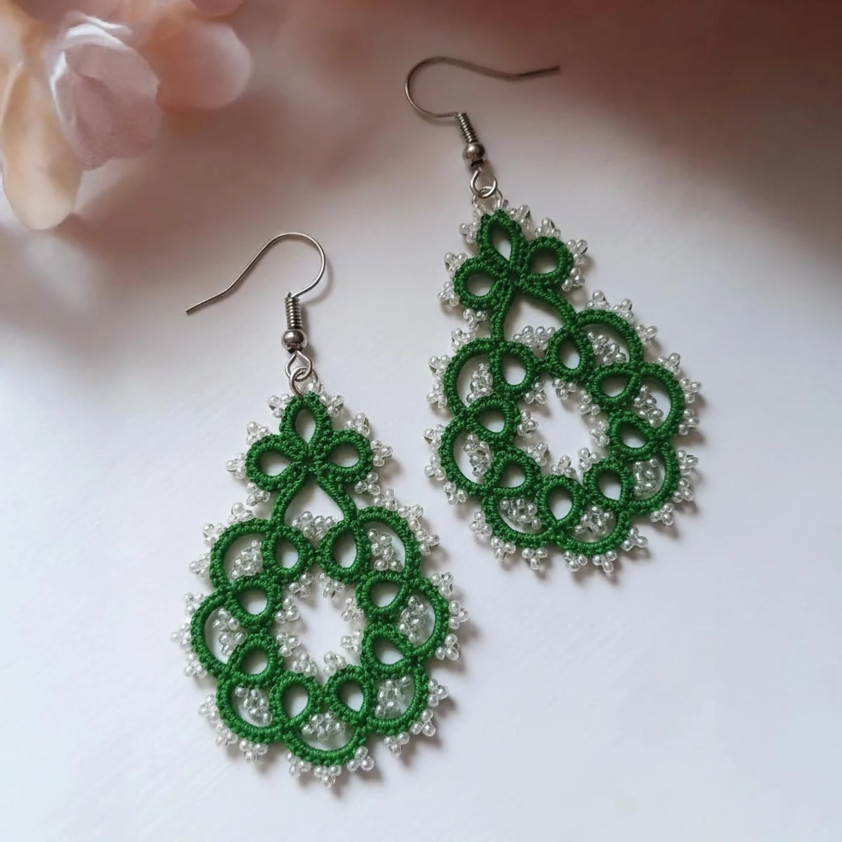 Emerald Whirl Earrings