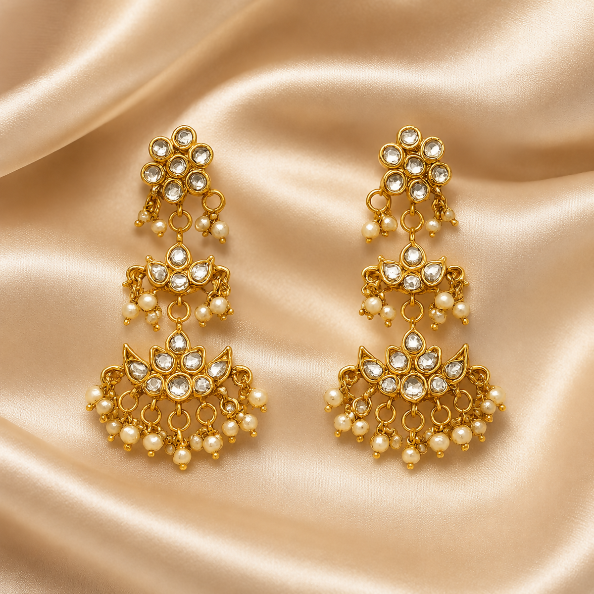 Moonlit Pearl Kundan Set (with Maantika)