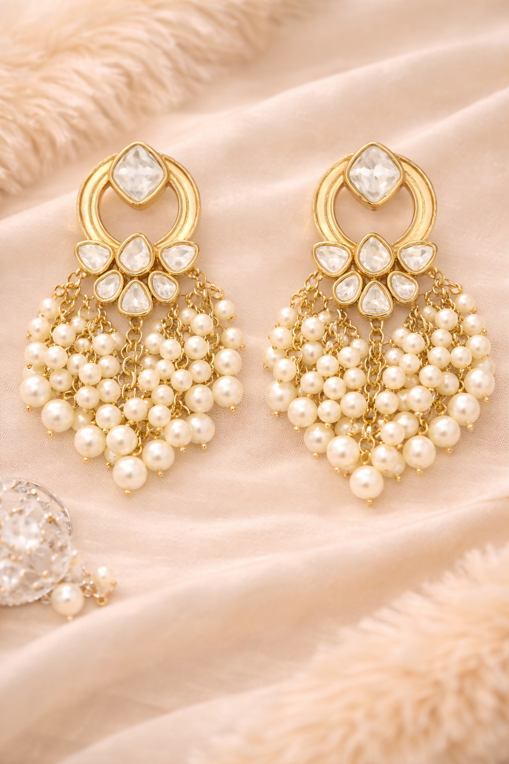 Gold Plated Kundan Earrings