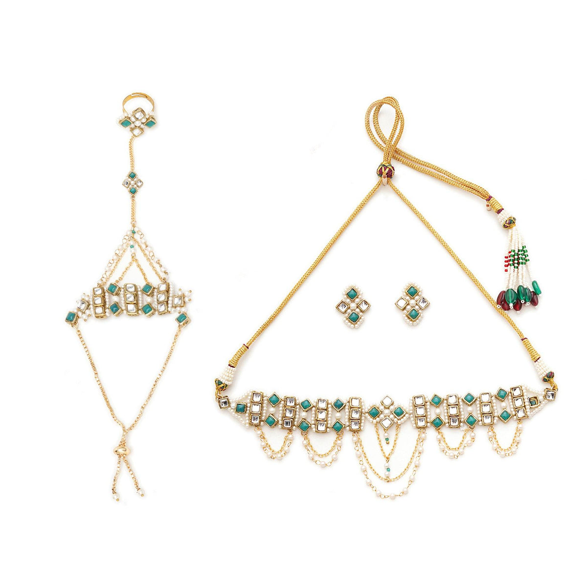 Emerald Radiance Neckalce Full Set - BeAbhika.com