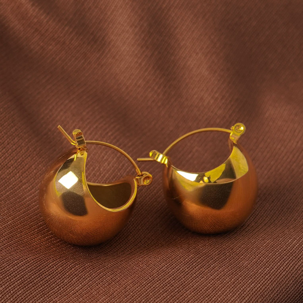 Amore 3D Sphere Ball Stud Earrings