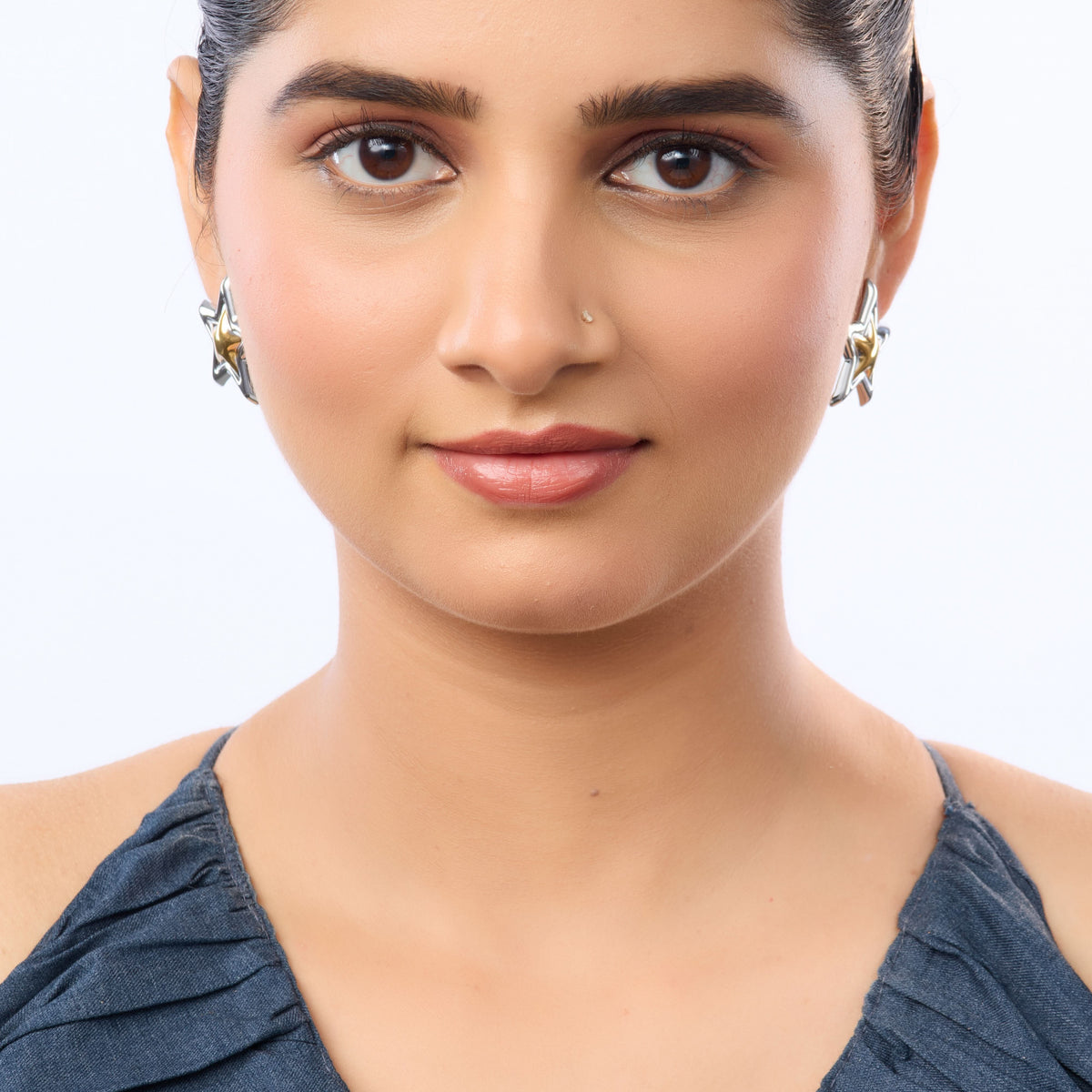 18K Gold Plated Edge Statement Drop Earrings for Women | Anti Tarnish