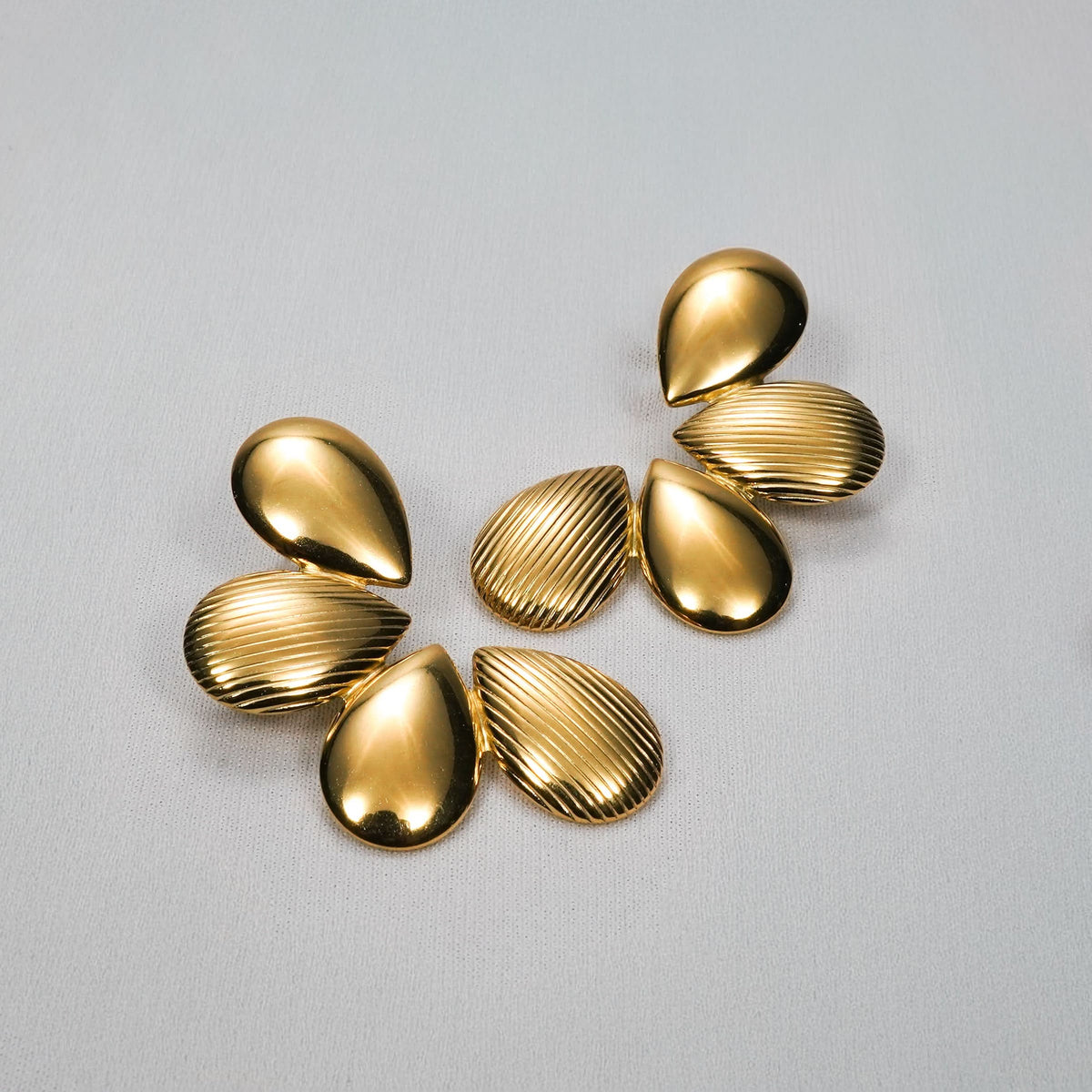 Amore Tropical Floral Butterfly Stud Earrings