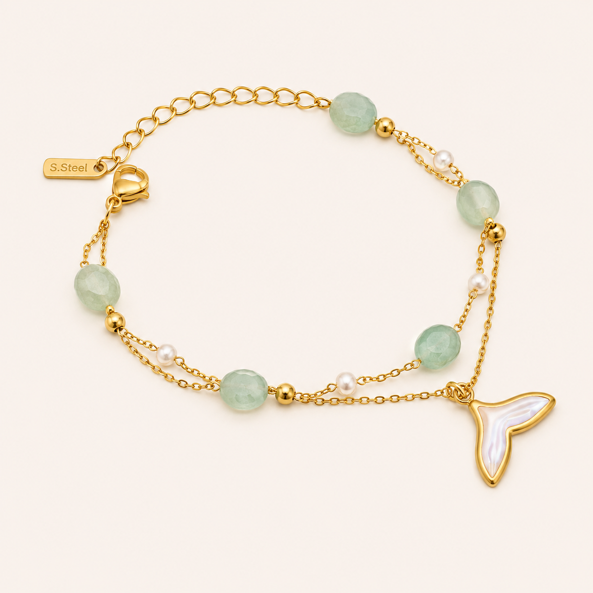 Aqualyn Mermaid Charm Luxe Bracelet