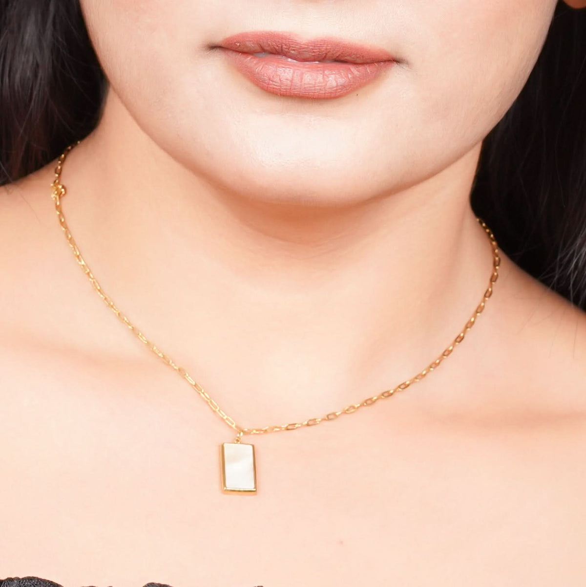 Asymra Diamond Edge Collar Necklace