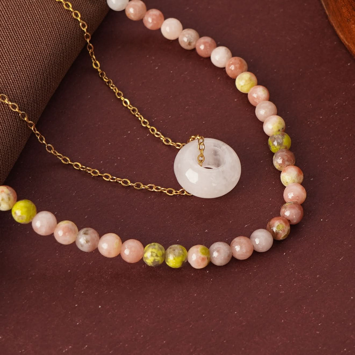 Aura Bloom Minimal Necklace and Earrings Set