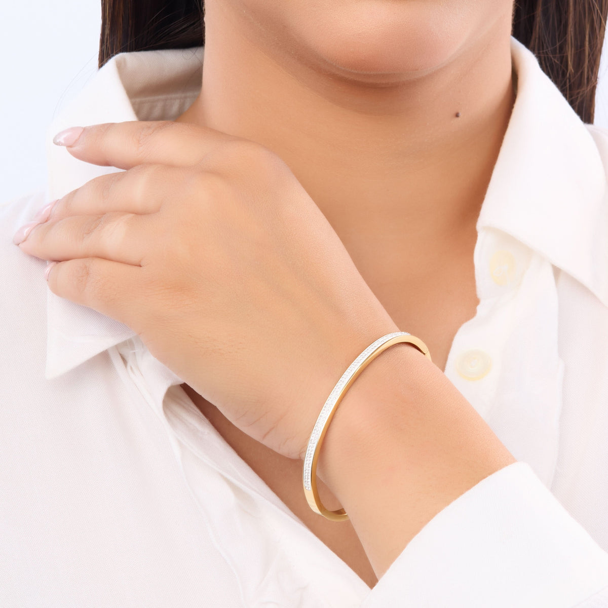 Aura Crystal Cuff Bracelet
