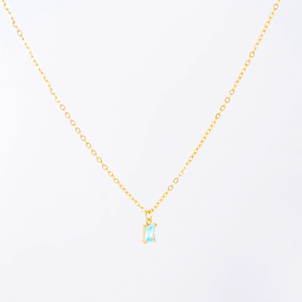 18K Gold Plated Birthstone Grace Necklace for Women | Anti Tarnish