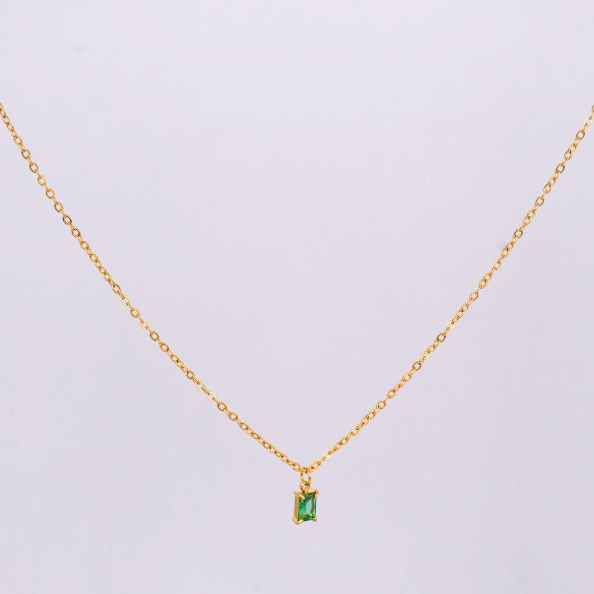 18K Gold Plated Birthstone Grace Necklace for Women | Anti Tarnish