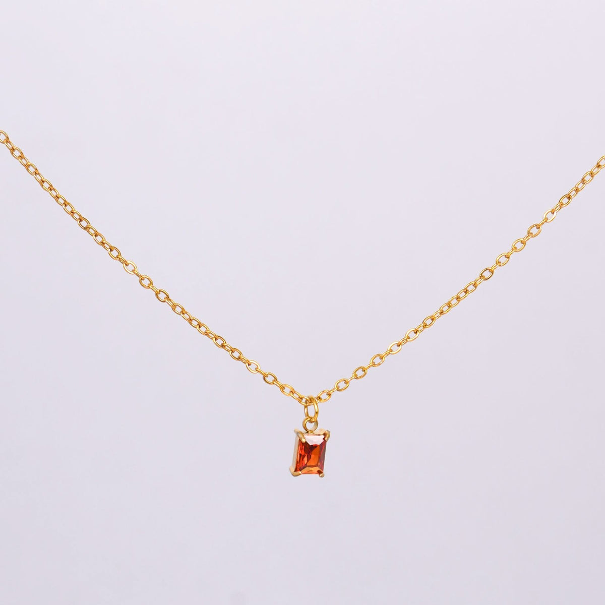 18K Gold Plated Birthstone Grace Necklace for Women | Anti Tarnish