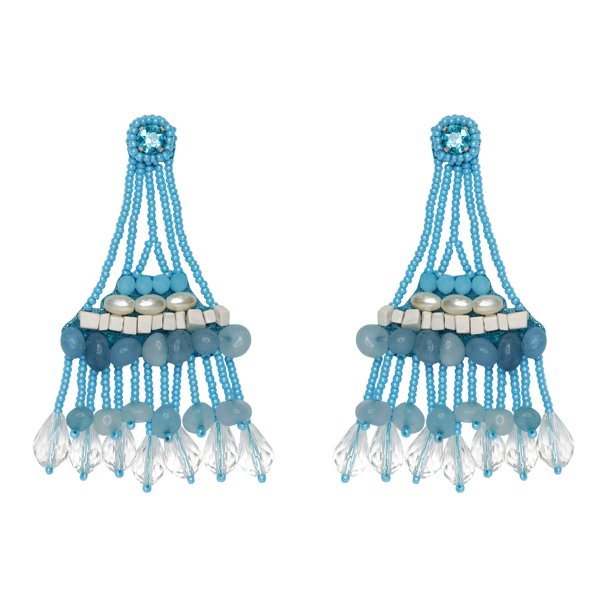 Avni Earrings handcrafted by Label Pooja Rohra