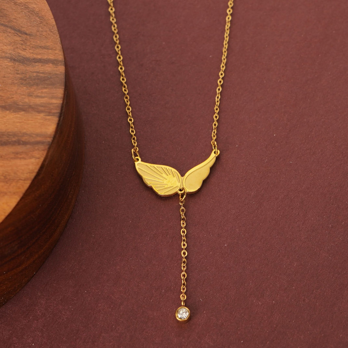 Butterfly Crystal Drop Y-Necklace