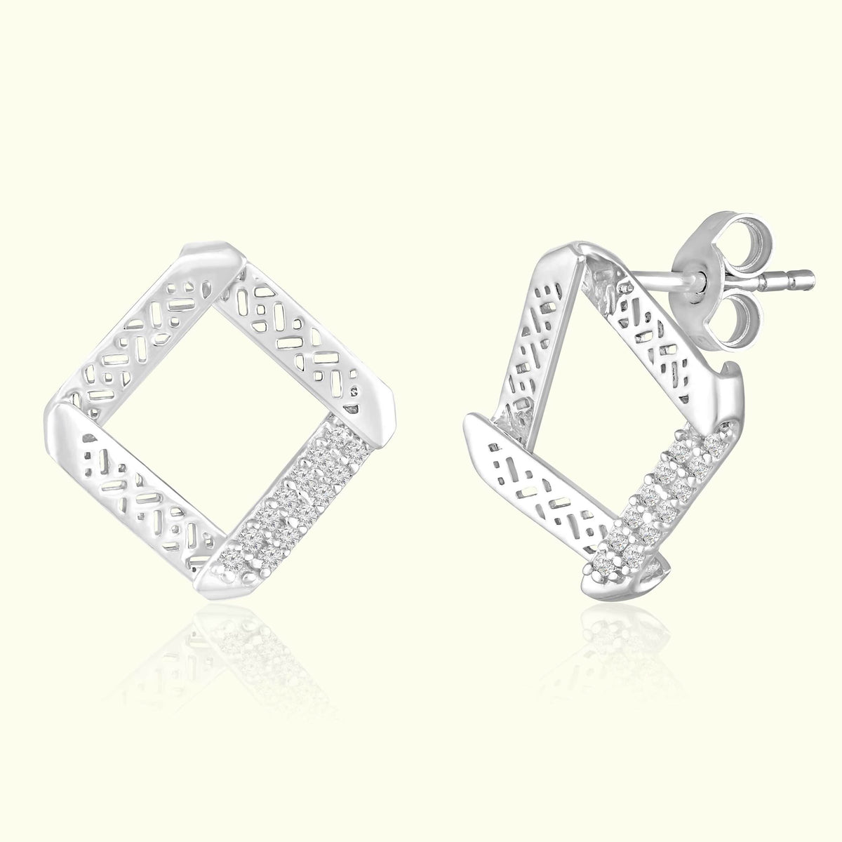 Chic Squares Silver Set