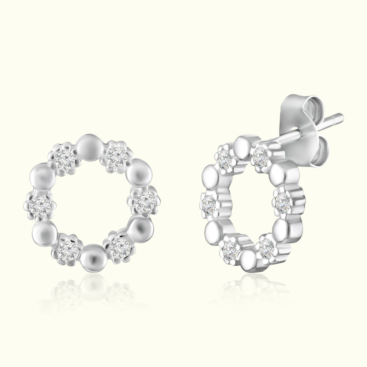 Moonbeam Silver Studs