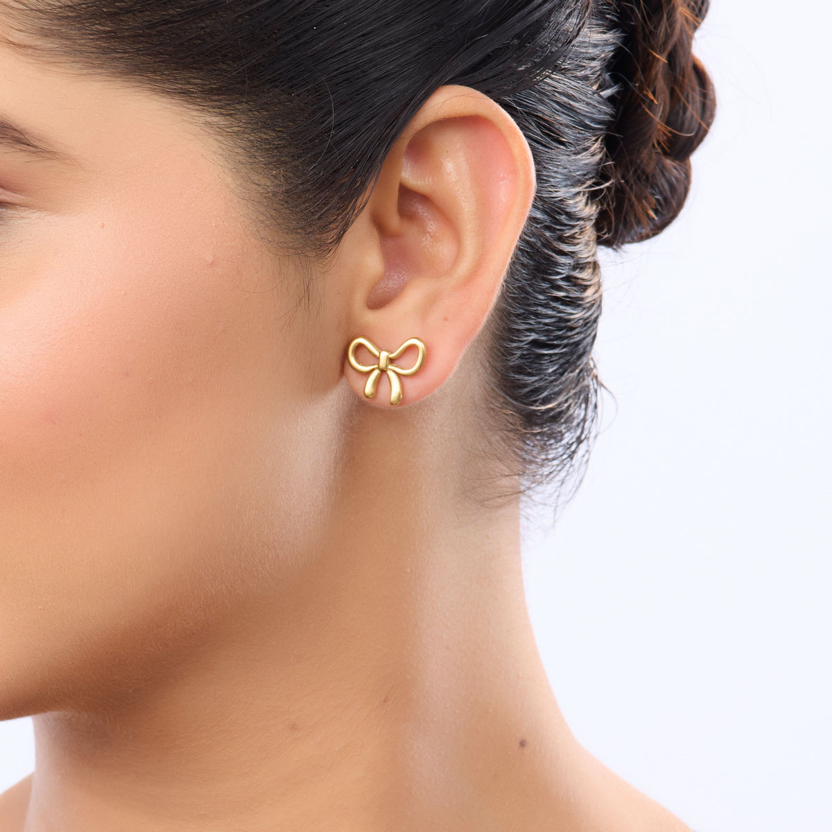 Celeste Silk Ribbon Coquette Drop Earrings