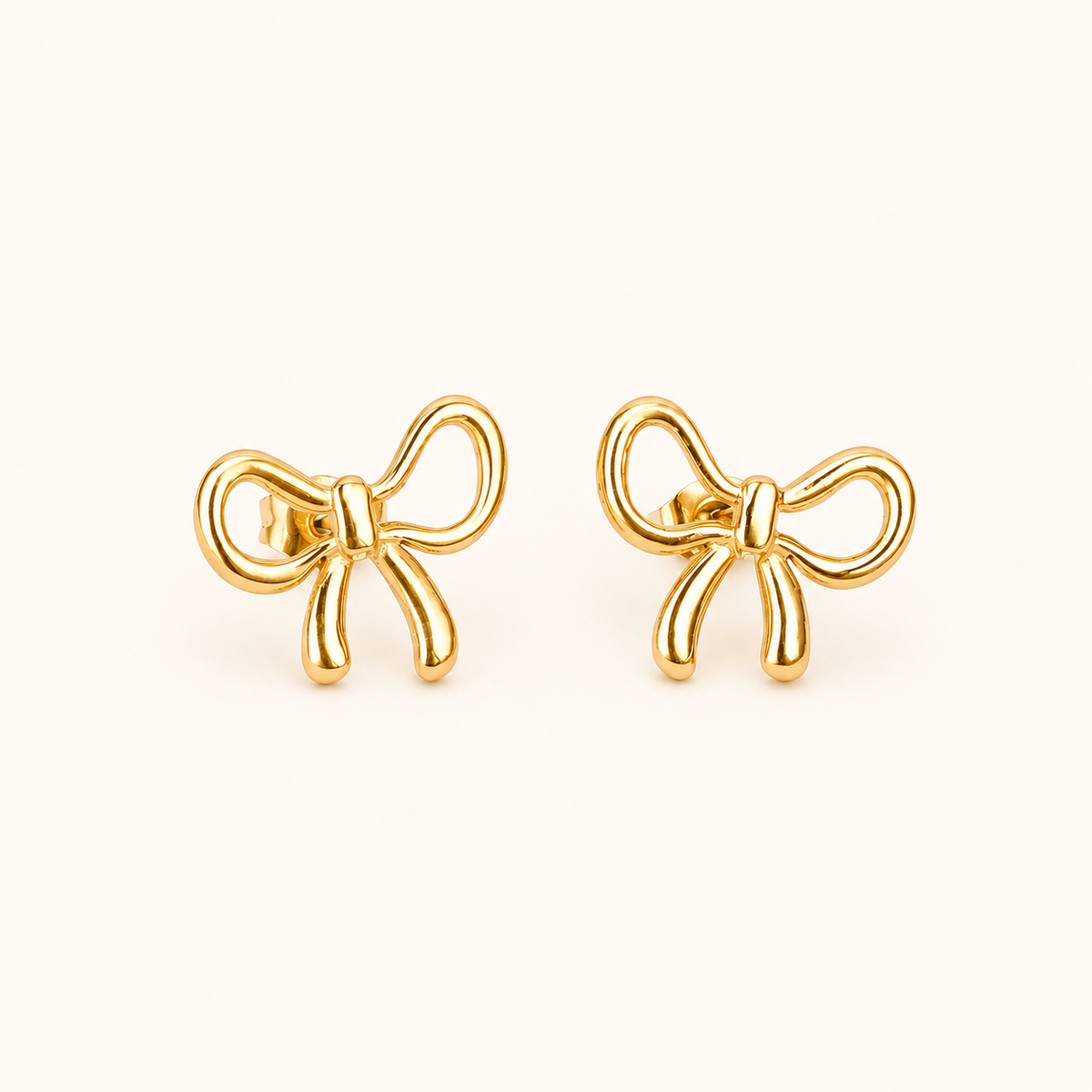 Celeste Silk Ribbon Coquette Drop Earrings - gold plated silk ribbon drop earrings for women