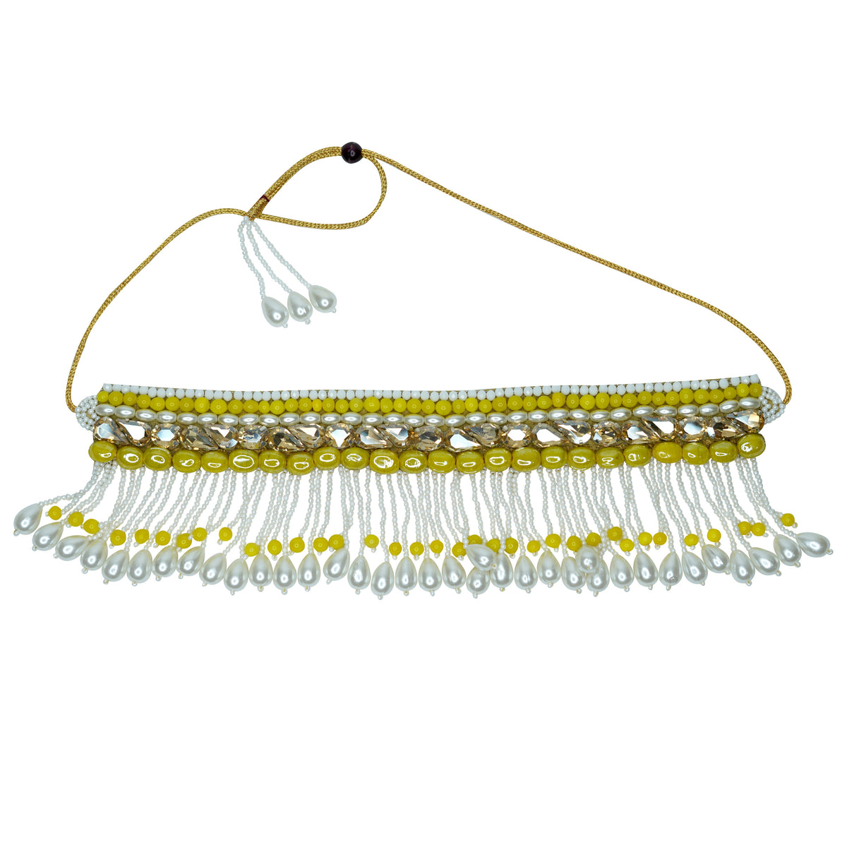 Aahana Choker Necklace in Yellow