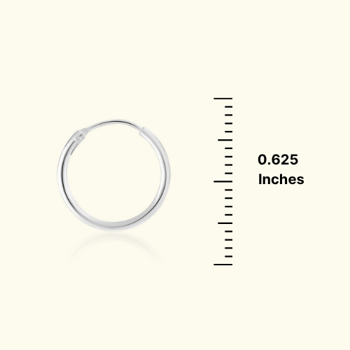 Pure Silver Hoop Bali