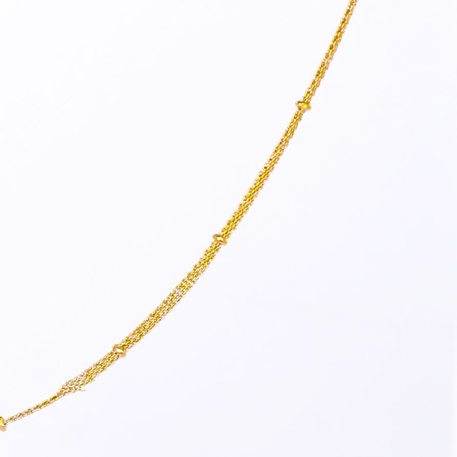 Classic Figaro Pattern Gold Chain Necklace