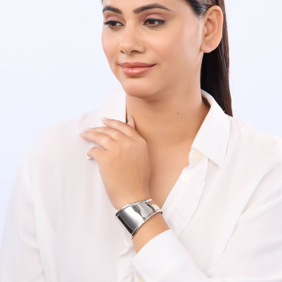 18K Gold Plated, Classic Gold Cuff Bangle For Women| Anti Tarnish