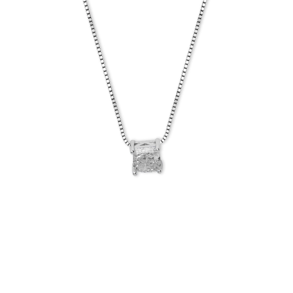 Luminous Grace Solitaire Pendant Necklace