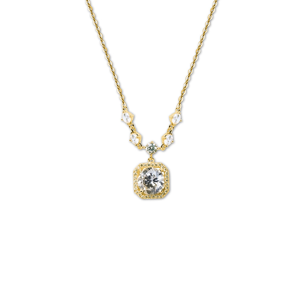 Shine Square Pendant Necklace