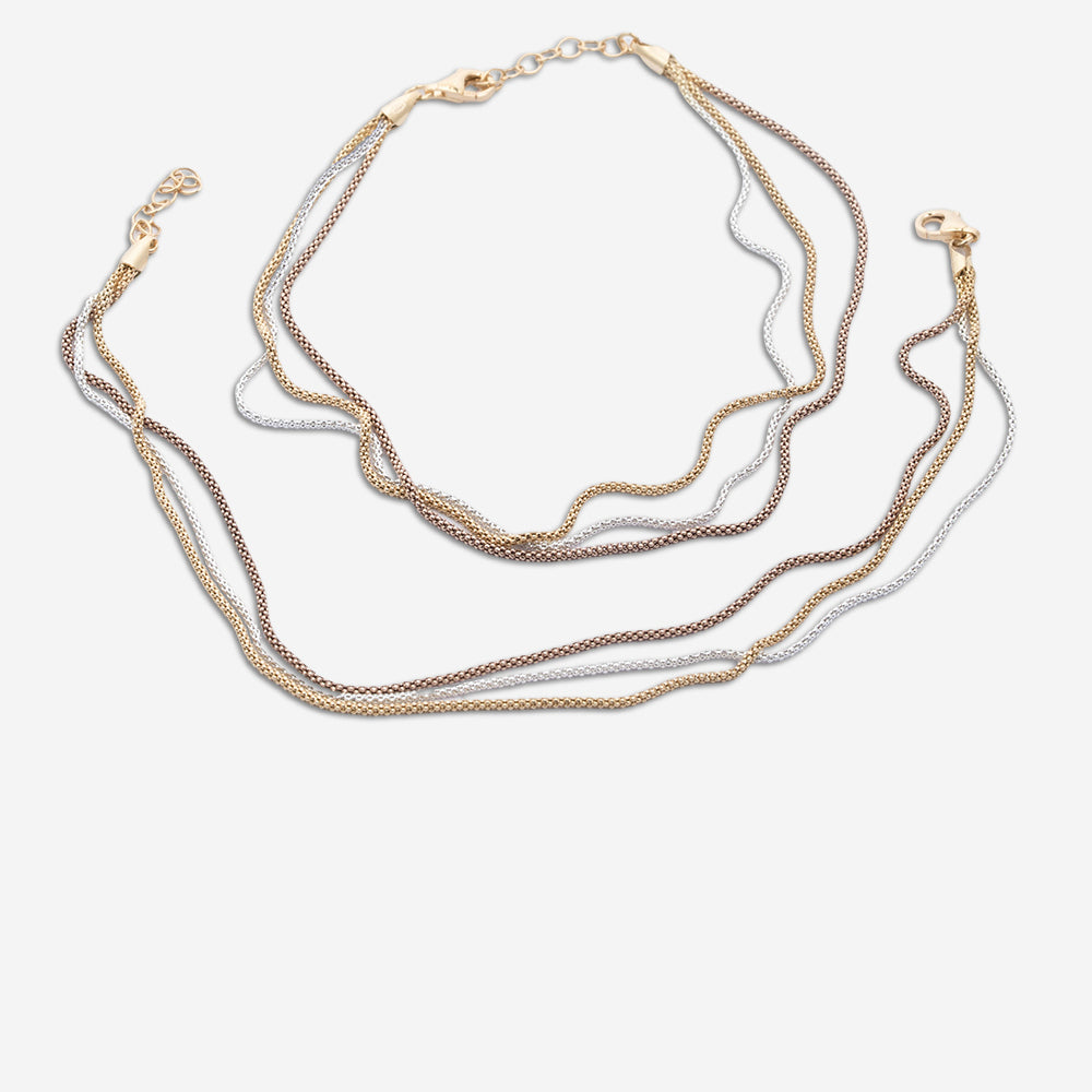 Tricolor Chain Anklet