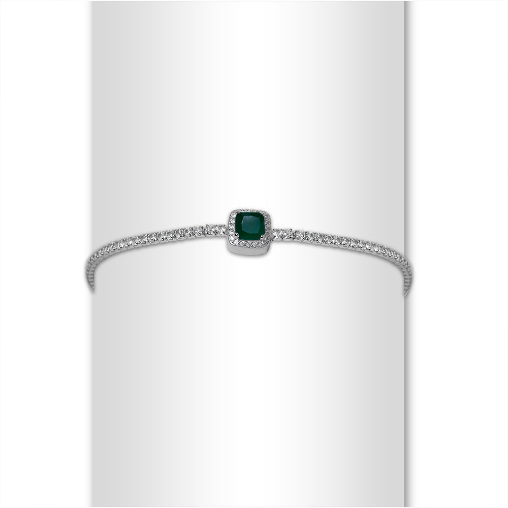 Regalia Gem Tennis Bracelet (Green)