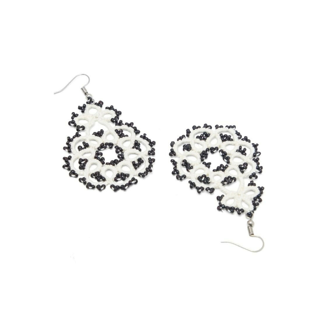 Ivory Noir Earrings