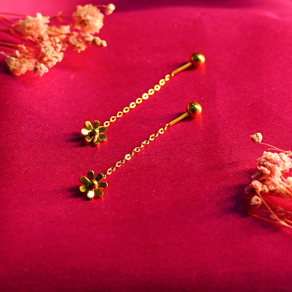 Daisy Chain Drop Earrings
