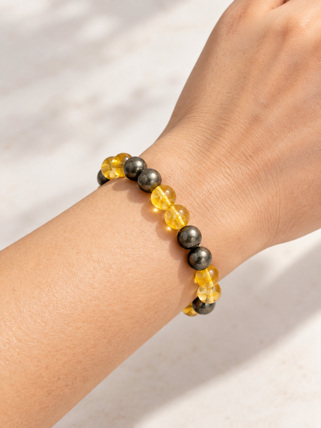 Natural Pyrite Citrine Bracelet