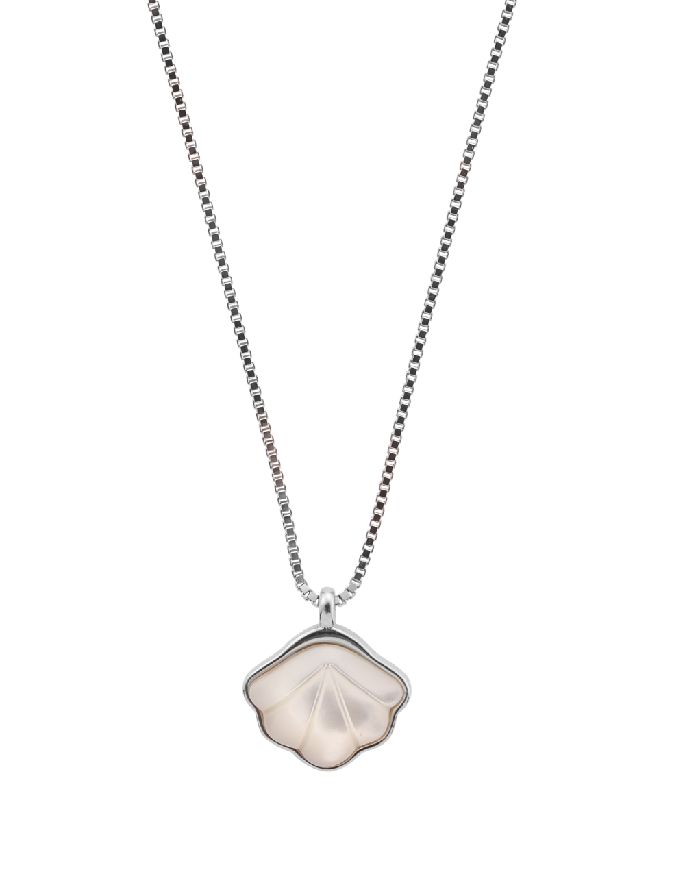 Delicate Shell Stone Pendant Necklace – Minimalist Design