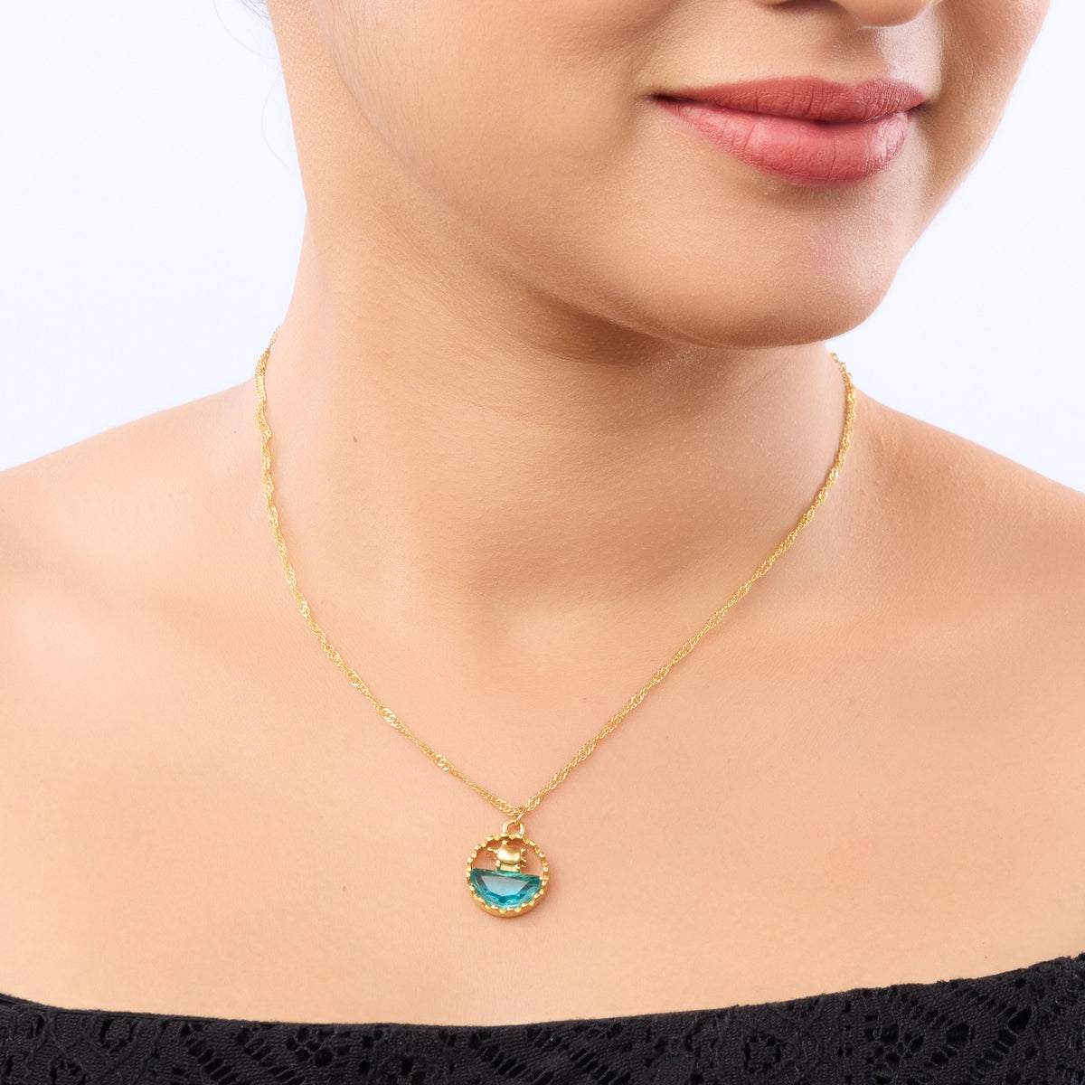 Dopamine Ocean Wave Pendant Necklace