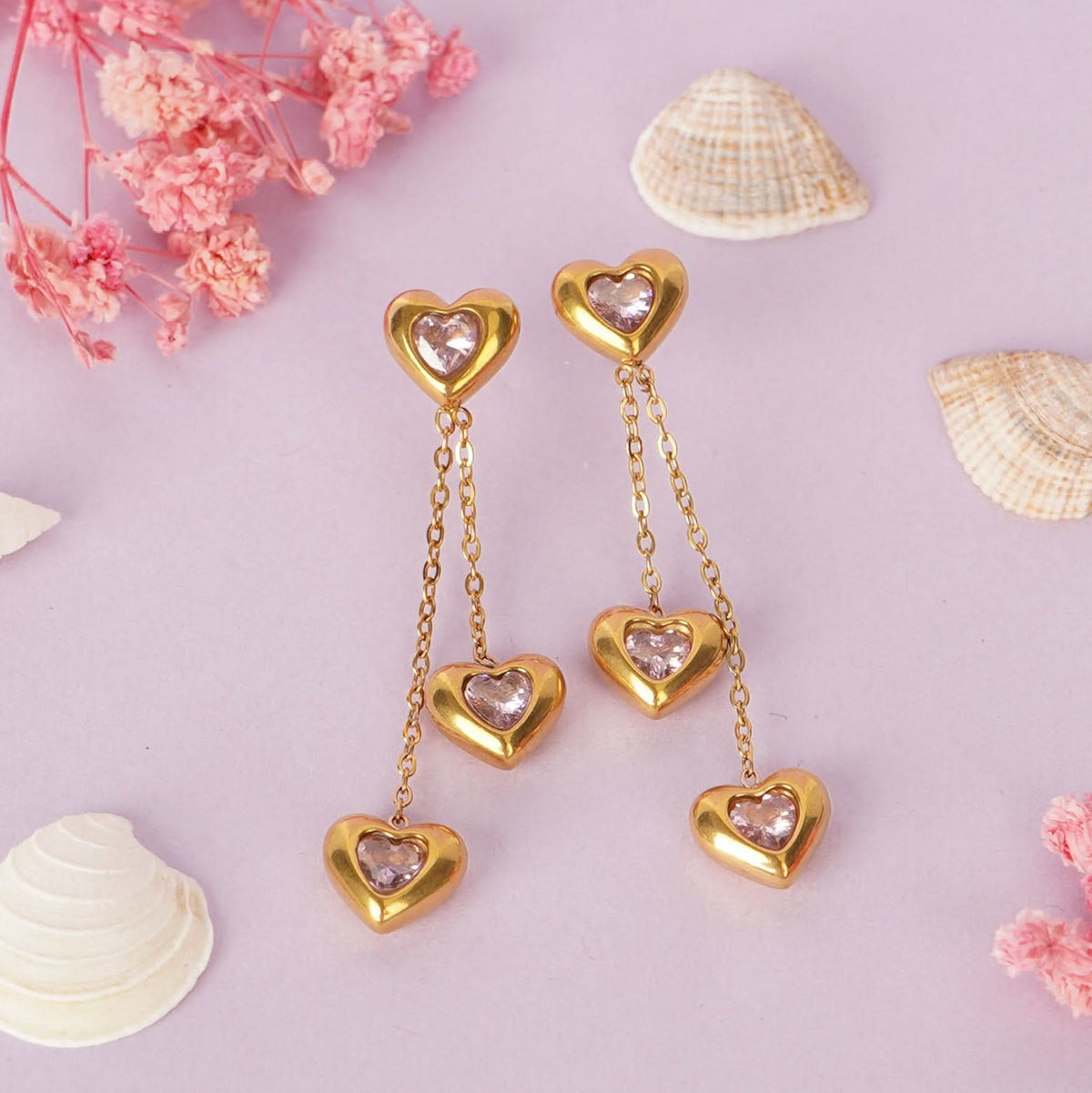 18K Gold Plated Drop Earrings for Women | Anti Tarnish