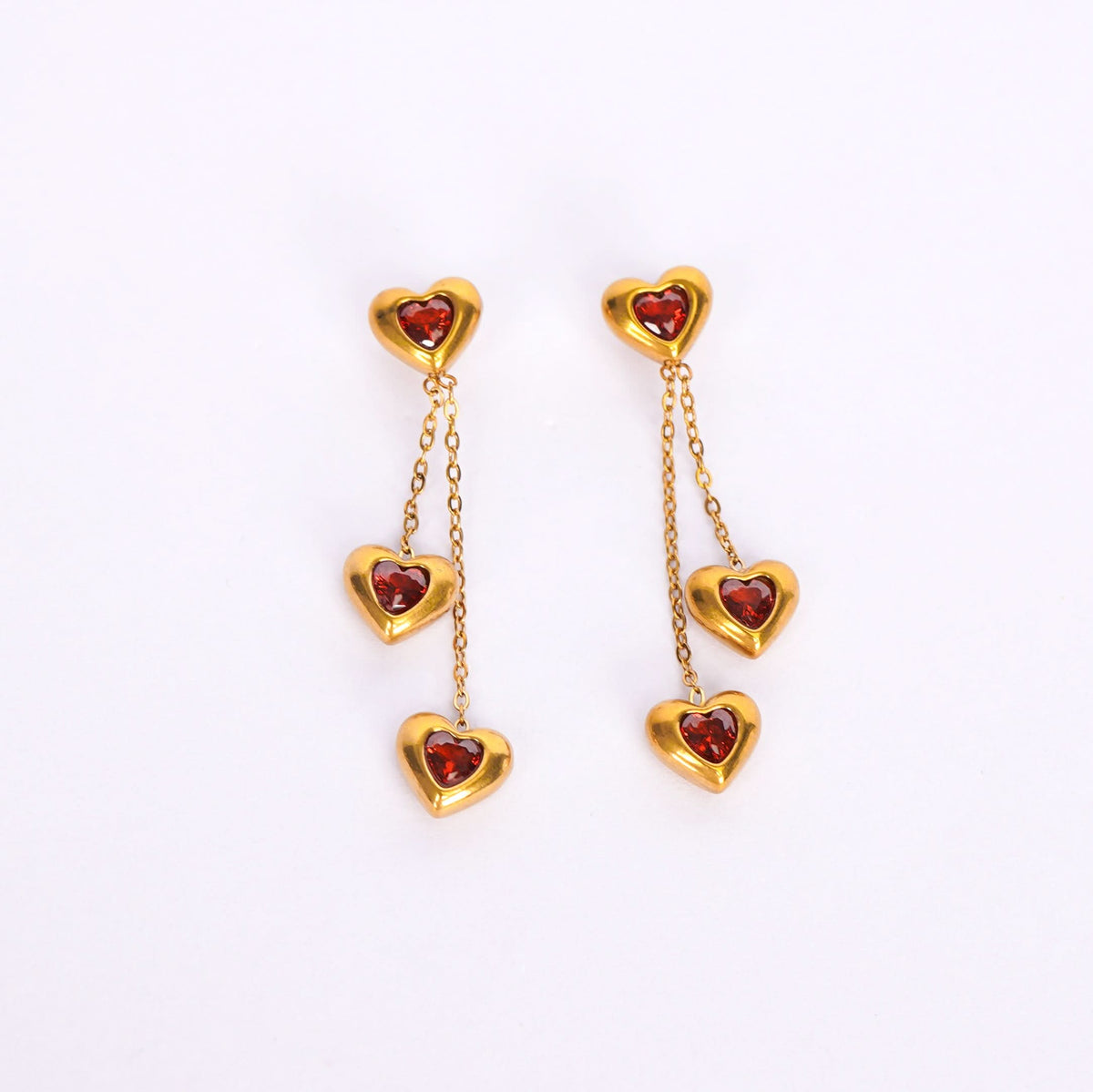 18K Gold Plated Drop Earrings for Women | Anti Tarnish