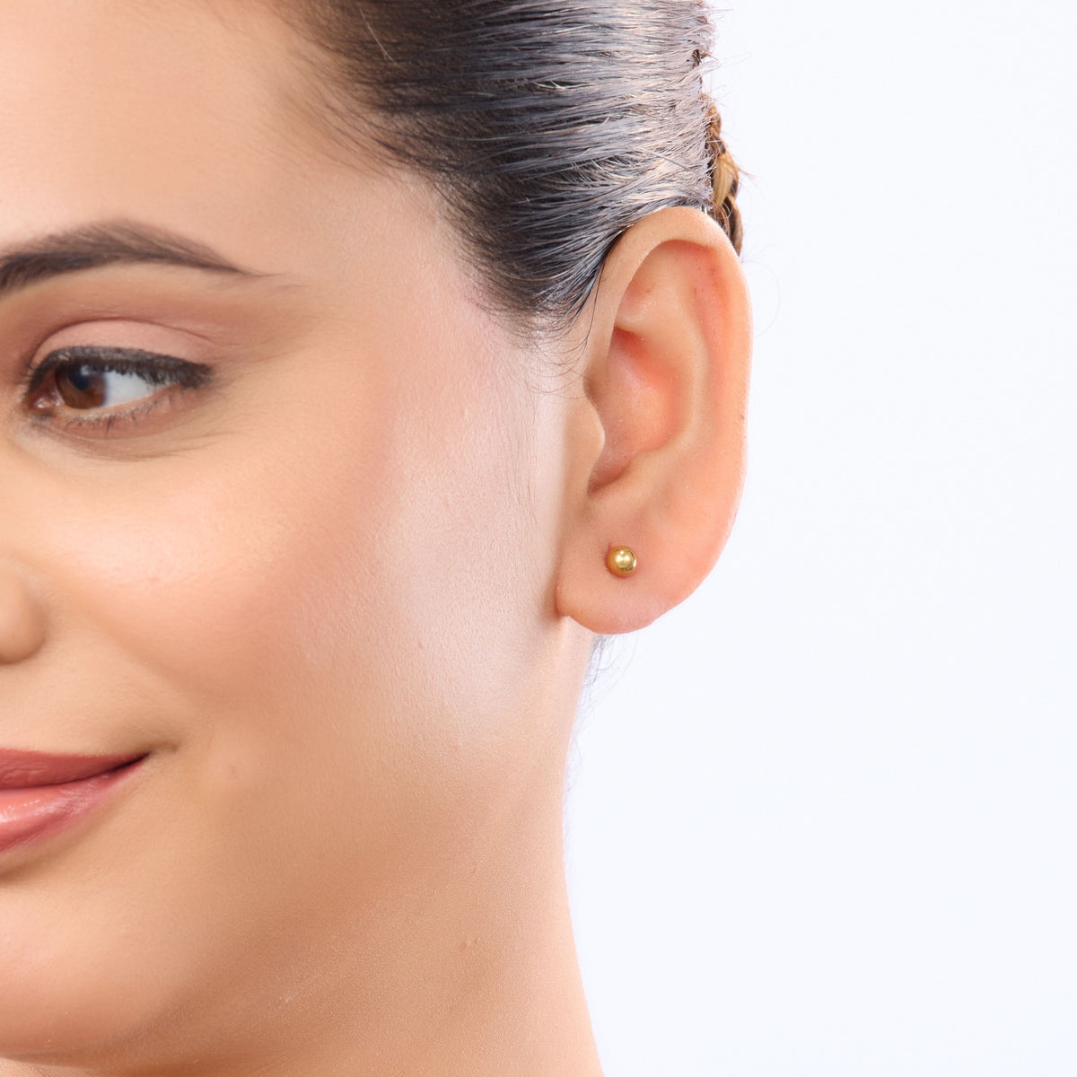 18K Gold Plated Celeste Modern Hoop Earrings for Women | Anti Tarnish