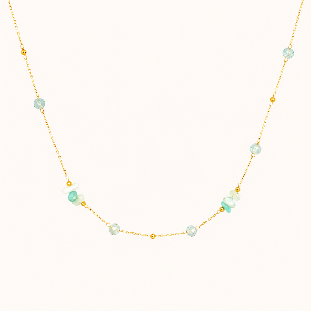 Elegant Floral Stackable Pendant Necklace – floral motif pendant necklace for layering in 18K gold plated finish