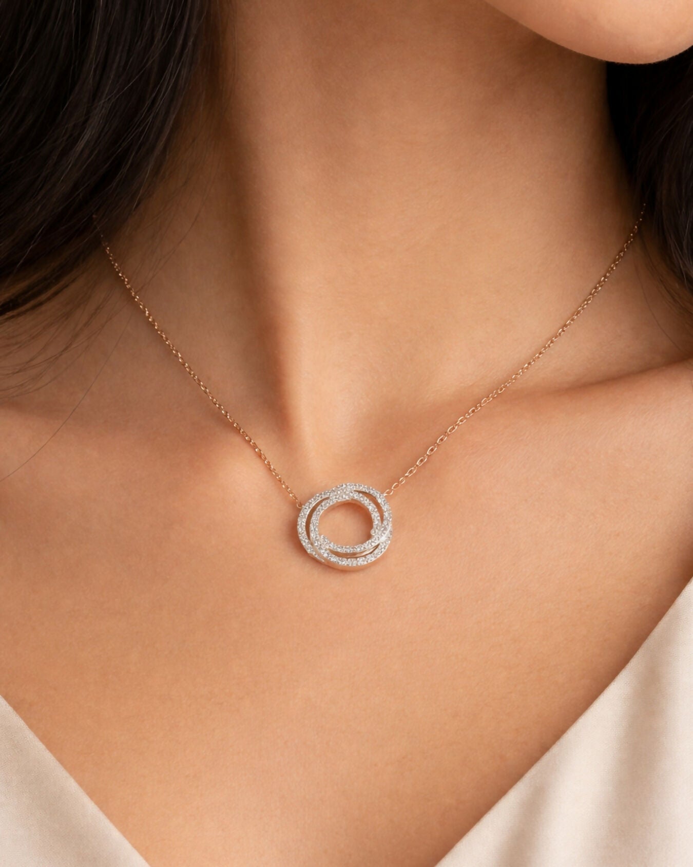 Diamond Spiral Pendant