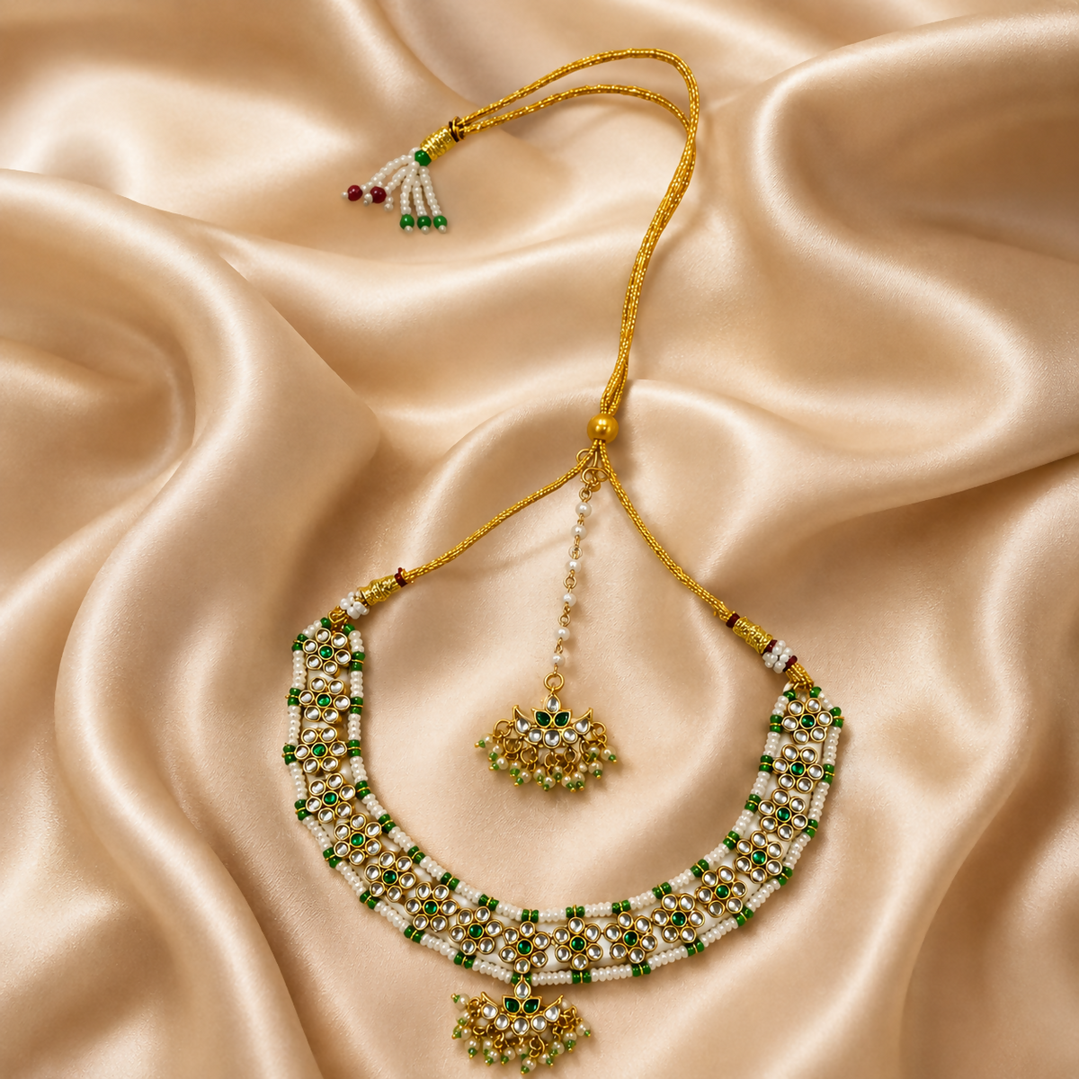 Emerald Noor Set (with Maan-tikka)