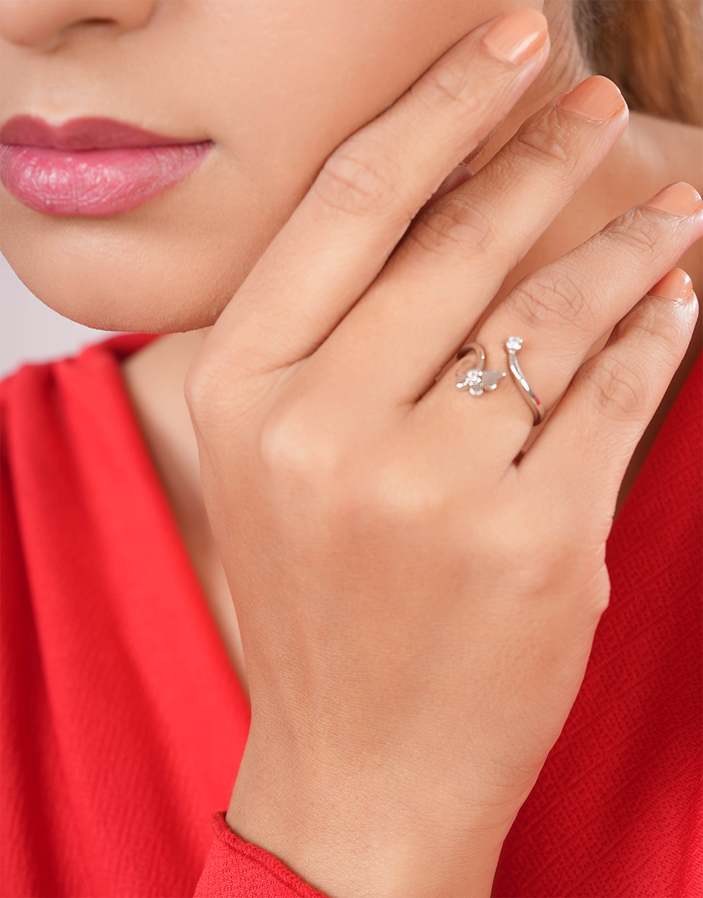 Fancy Design and Lite weight 925 silver ring