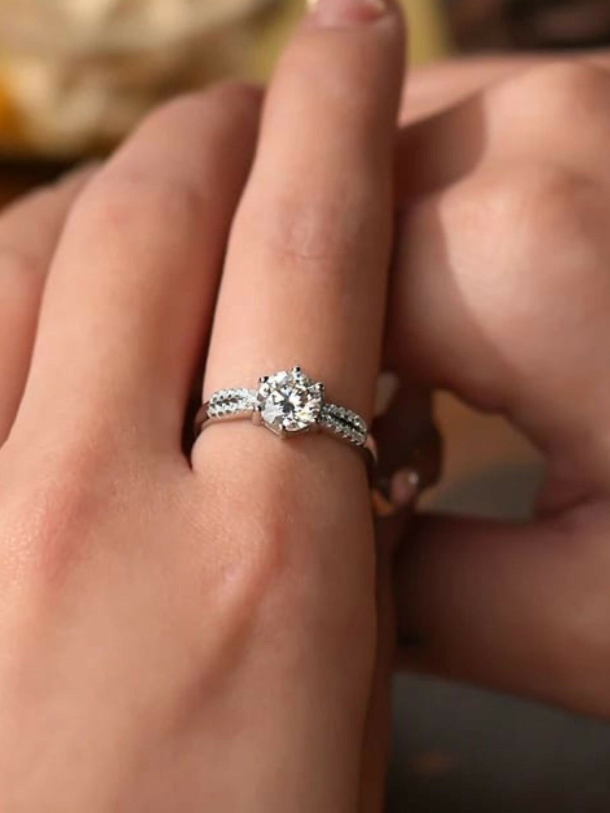 Brd Jewelry 925 Sterling Silver Zircon Adjustable Finger Ring For Women And Girls I Gifts For Women, Girls, Girlfriend